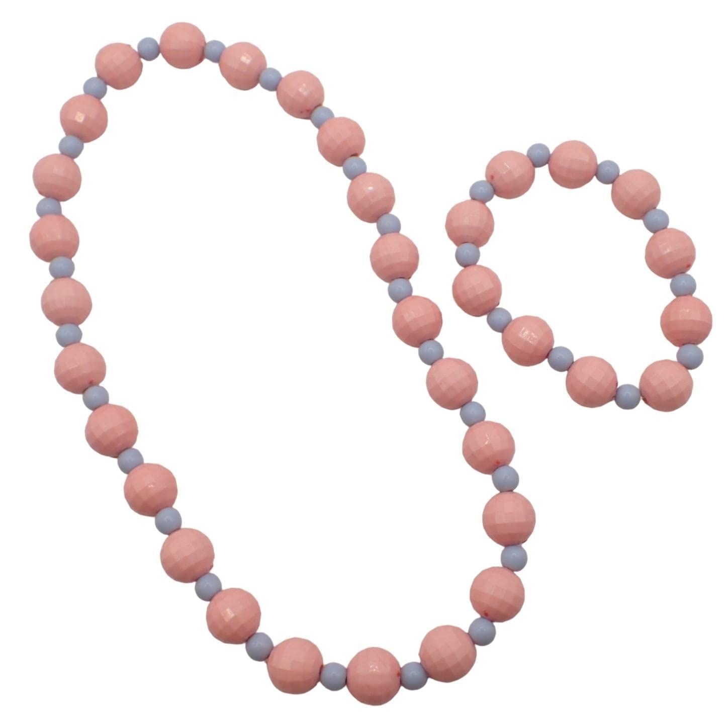 Children's Plastic Bead Necklace & Bracelet Sets